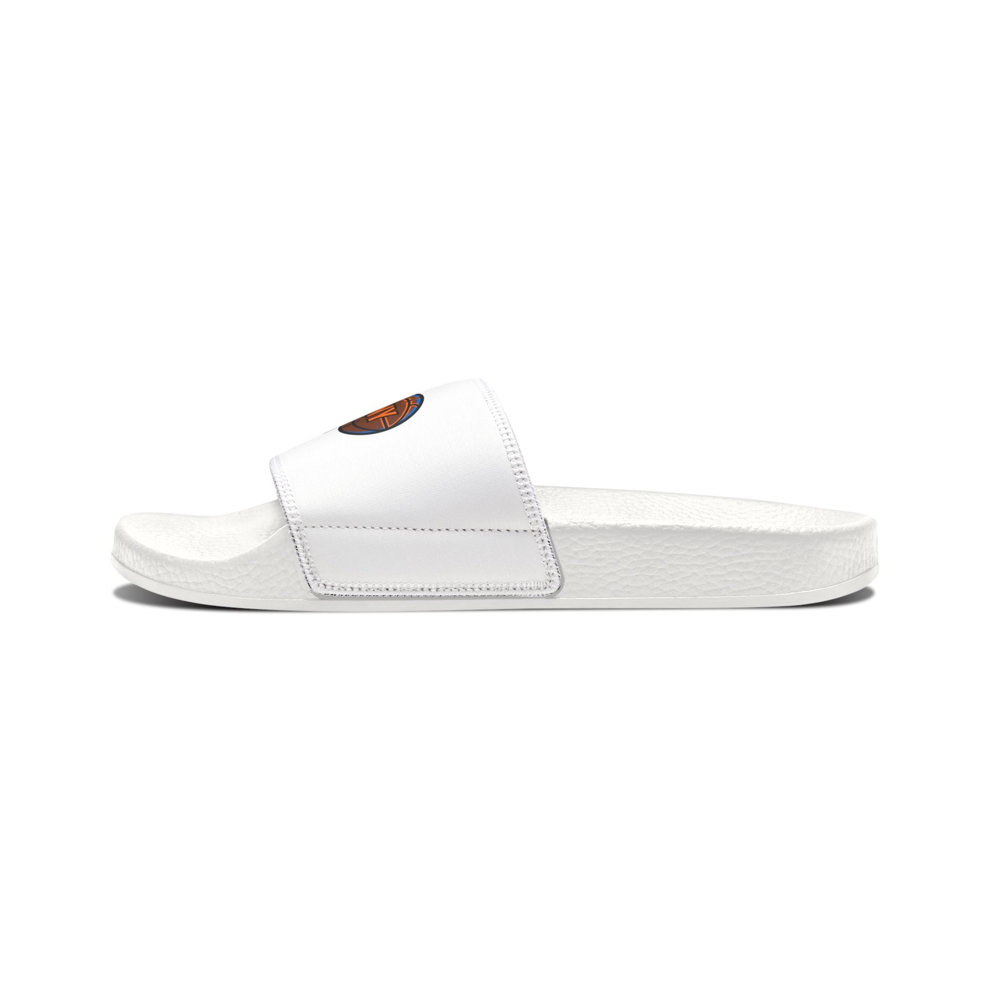 Slide Sandals — 'We Will Knick My Your Ass' Novelty Adjustable-Strap Slides