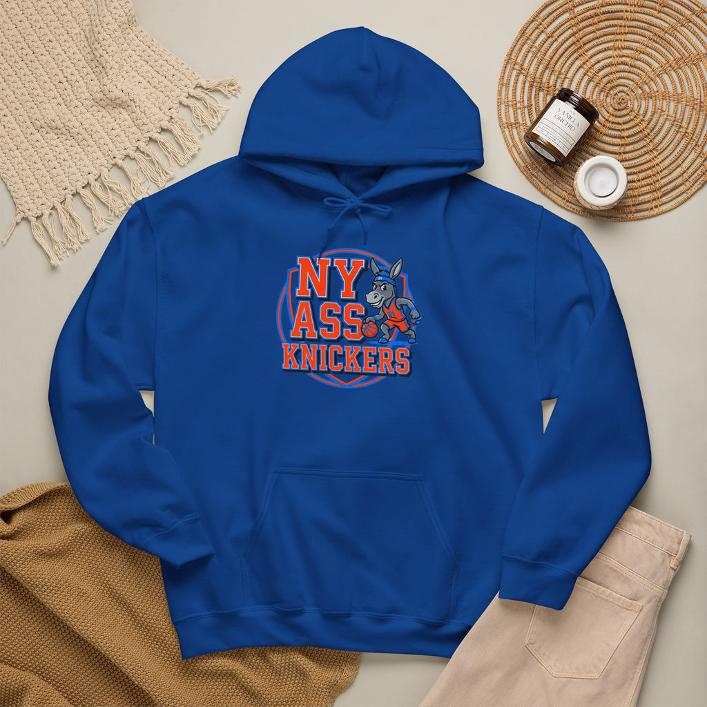 Hoodie — NY Ass-Knickers Retro Basketball Logo Hoodie with Number 11
