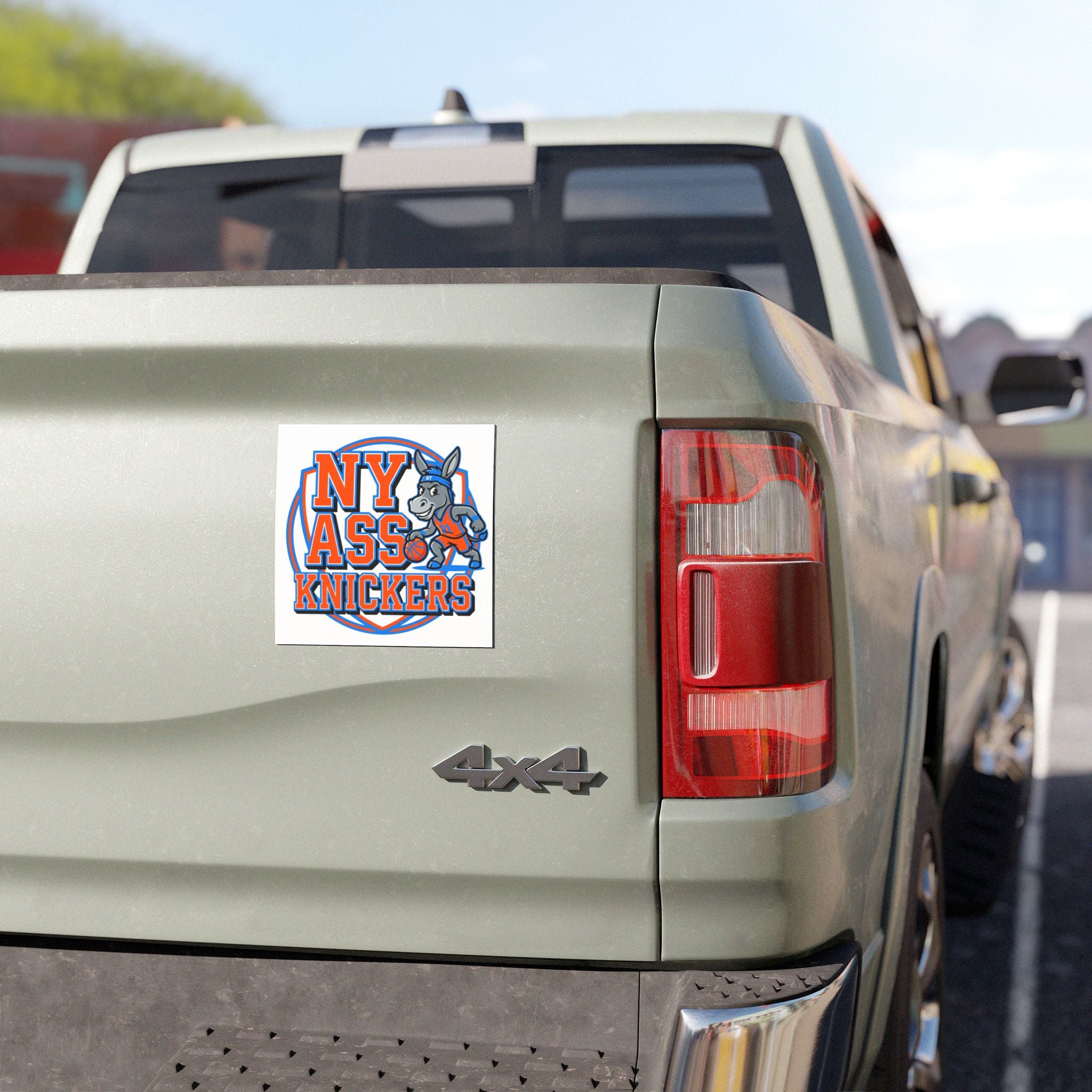 NY Ass Knickers Car Magnet — Funny Sports Mascot Magnet for Fans