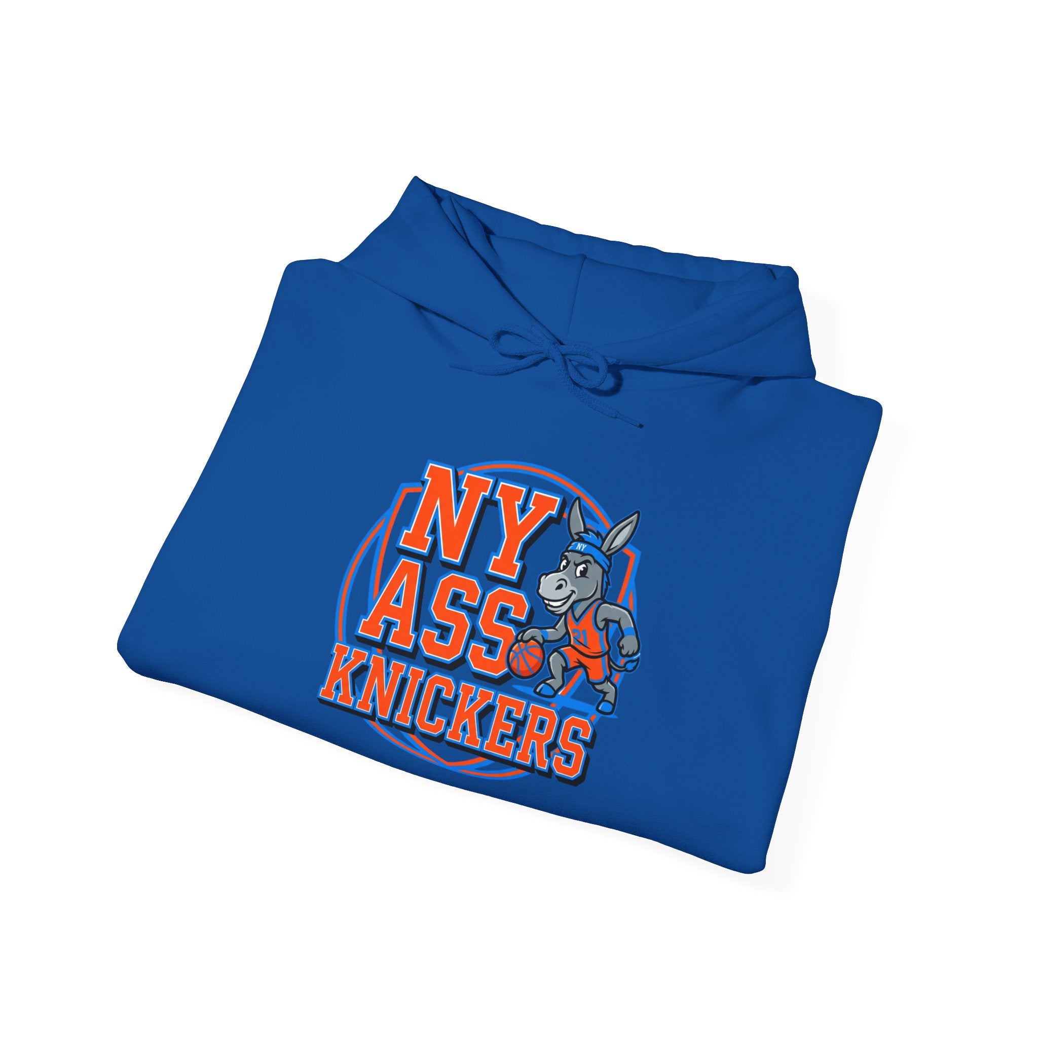 Hoodie — NY Ass-Knickers Retro Basketball Logo Hoodie with Number 11