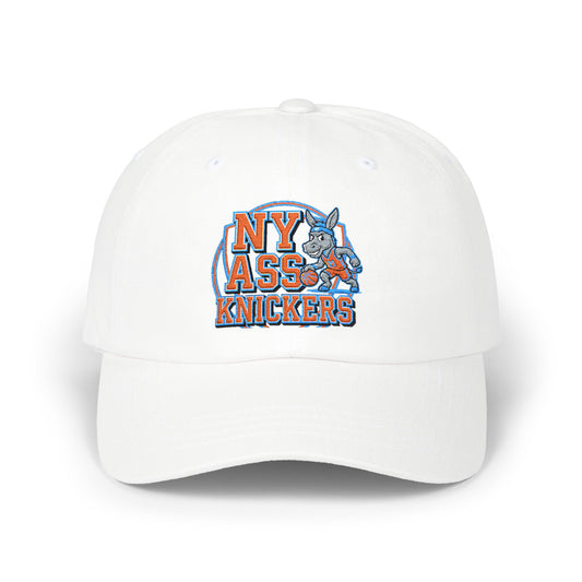 NY Assknickers Vintage Baseball Dad Cap - Retro Sports Logo Hat