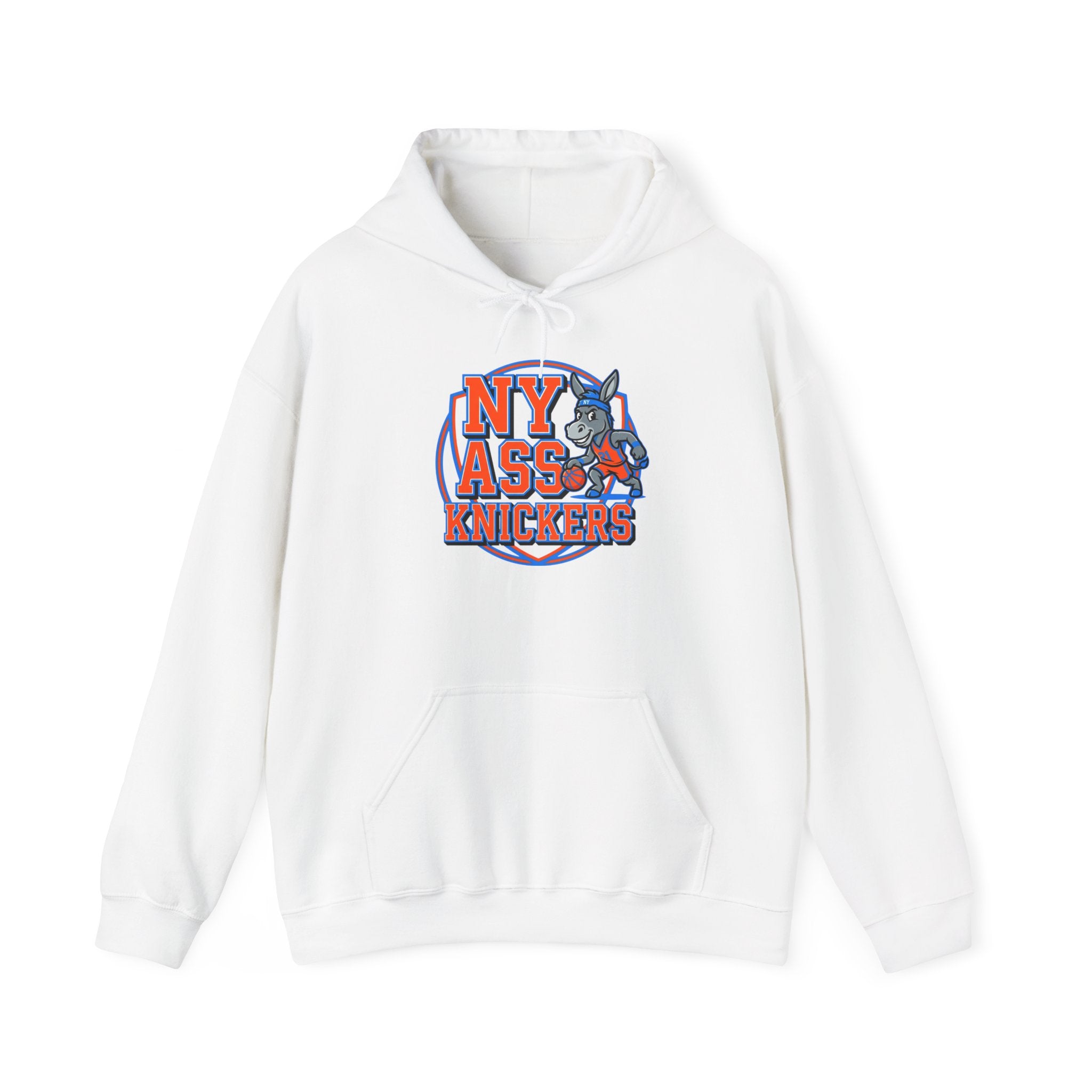 Hoodie — NY Ass-Knickers Retro Basketball Logo Hoodie with Number 11