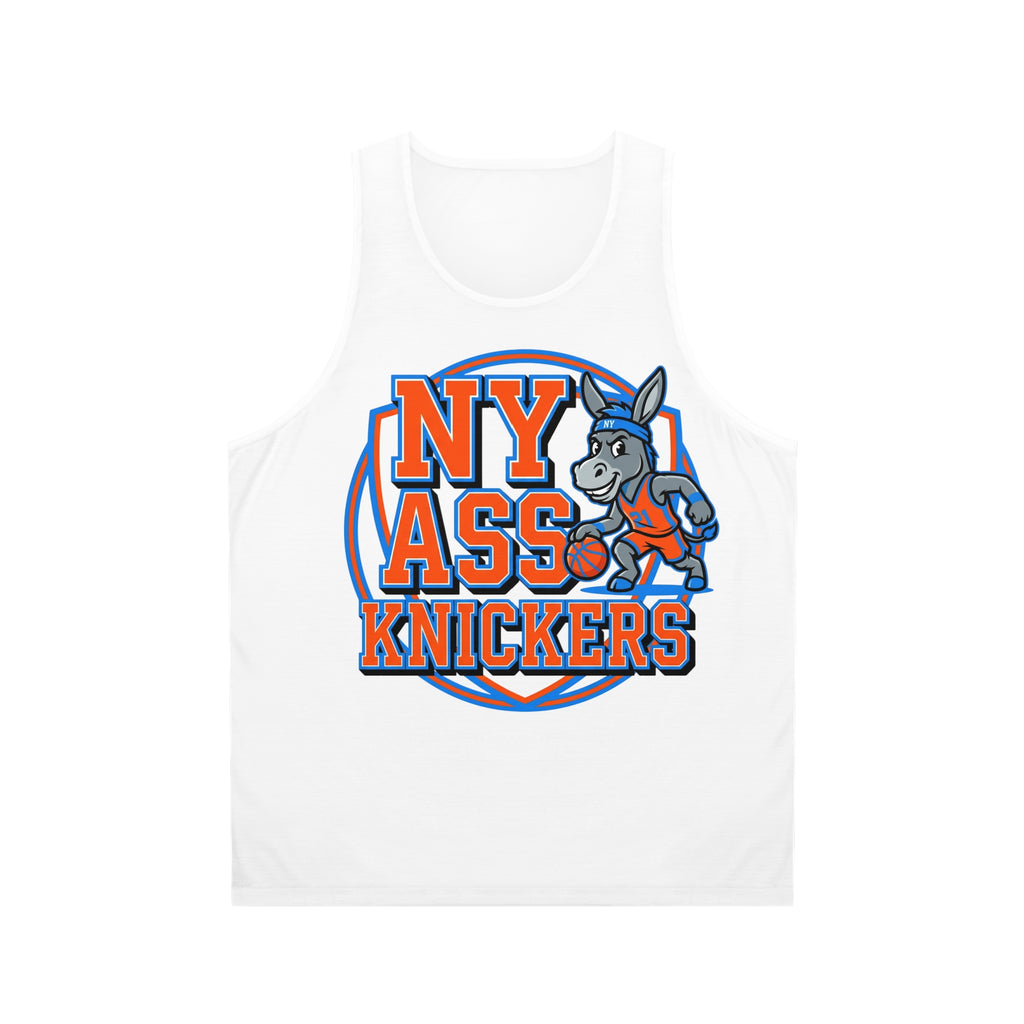 NY Ass Knickers Tank Top — Funny Basketball Mascot Jersey Tee