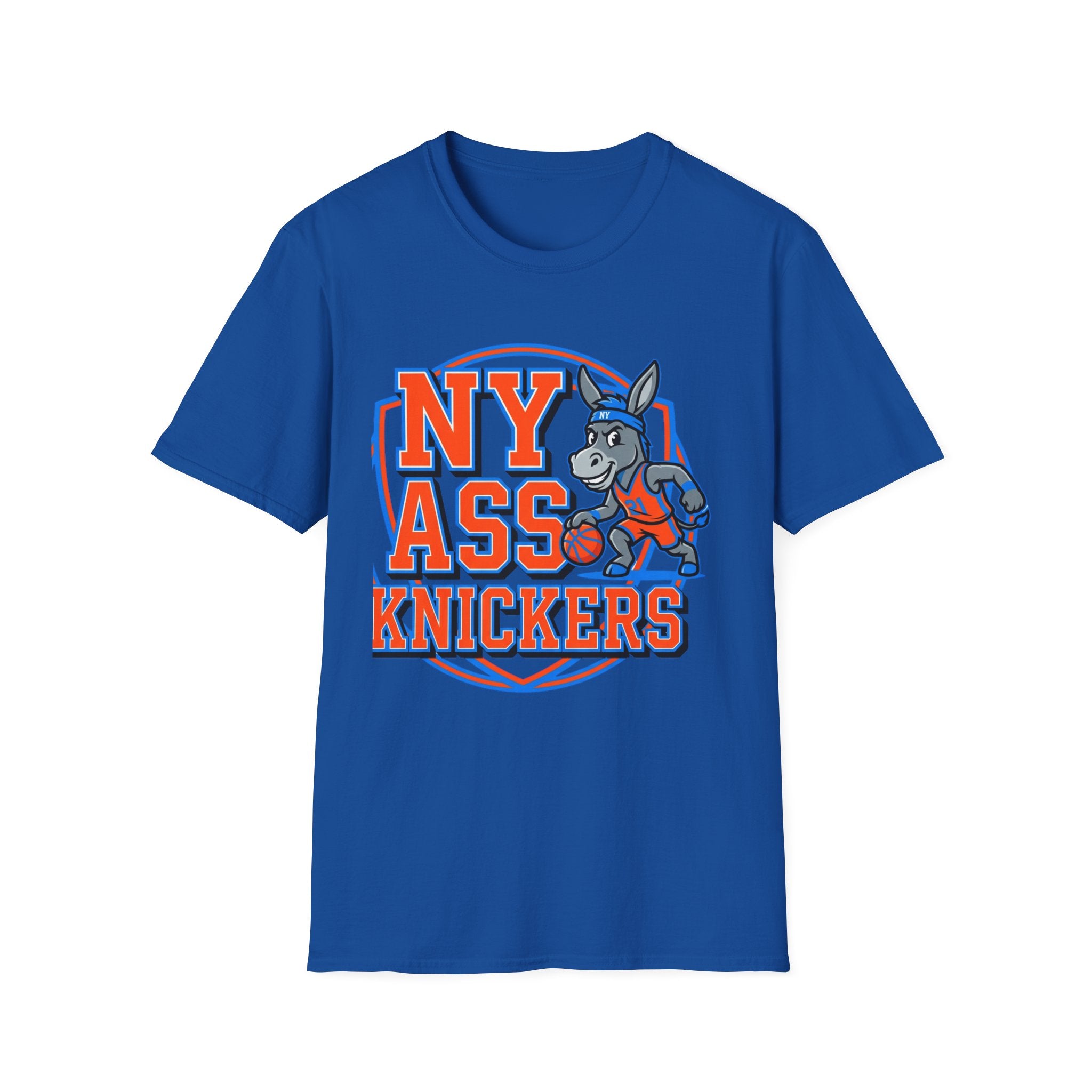 NY Ass Knickers T-Shirt — Retro Mascot Graphic Tee