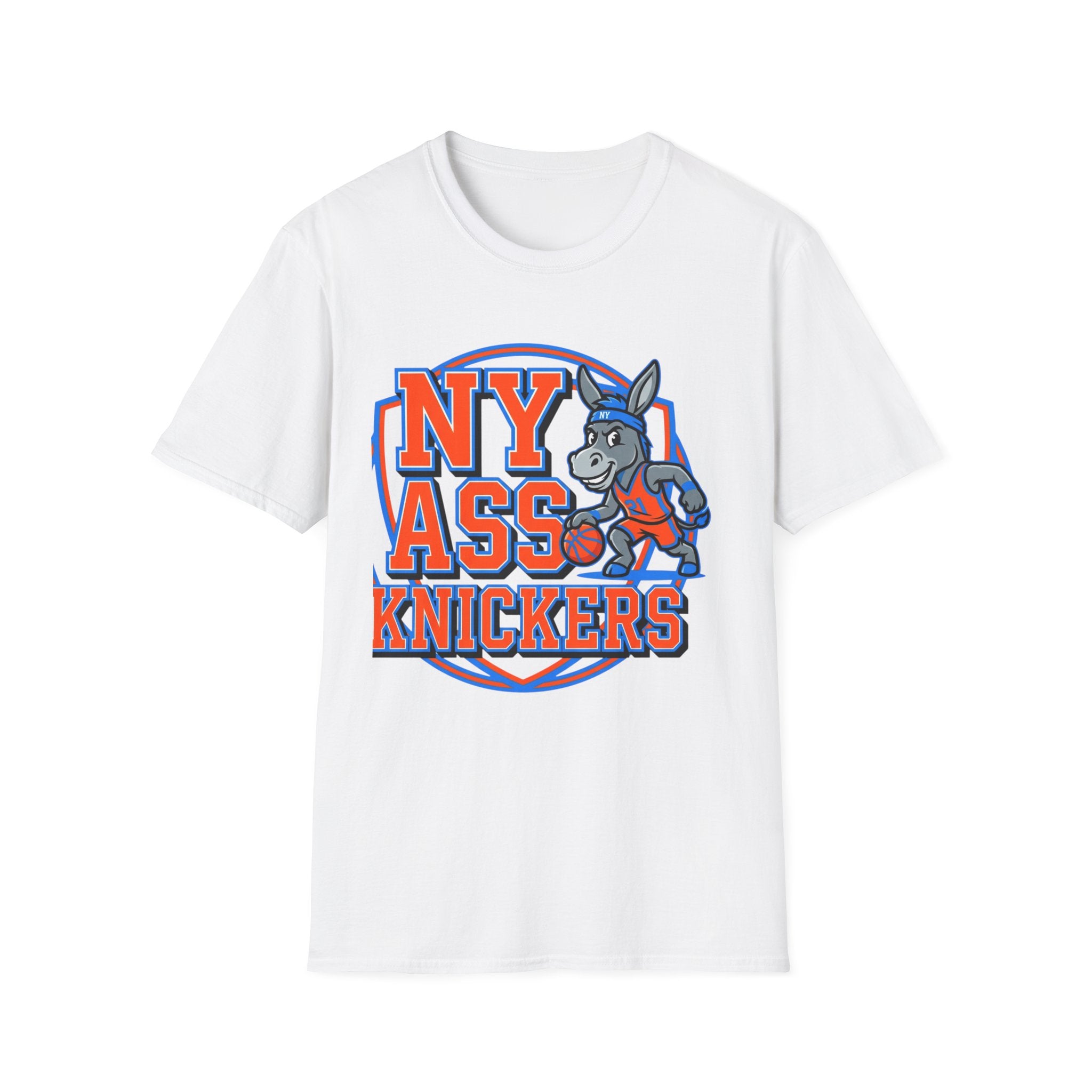 NY Ass Knickers T-Shirt — Retro Mascot Graphic Tee