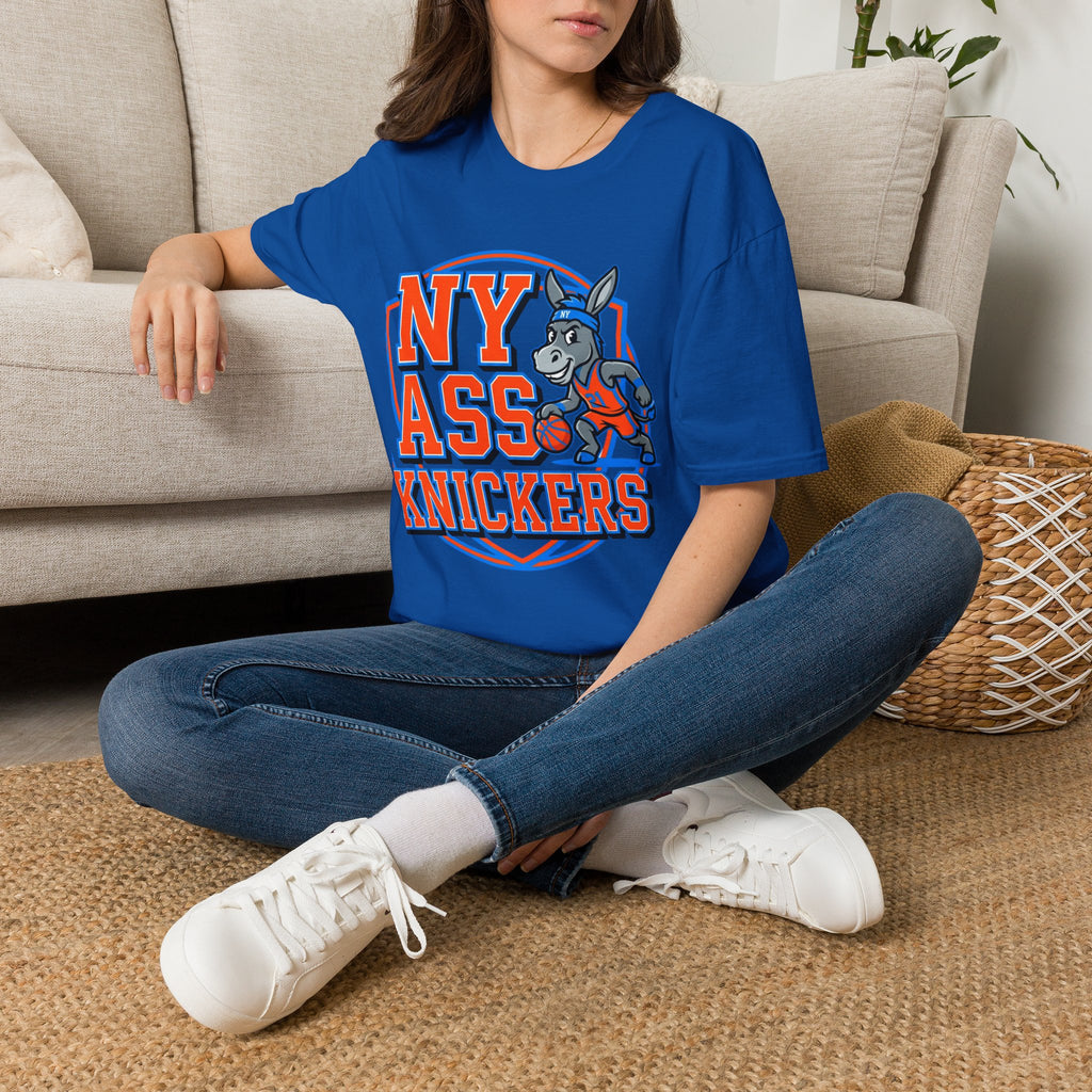 NY Ass Knickers T-Shirt — Retro Mascot Graphic Tee