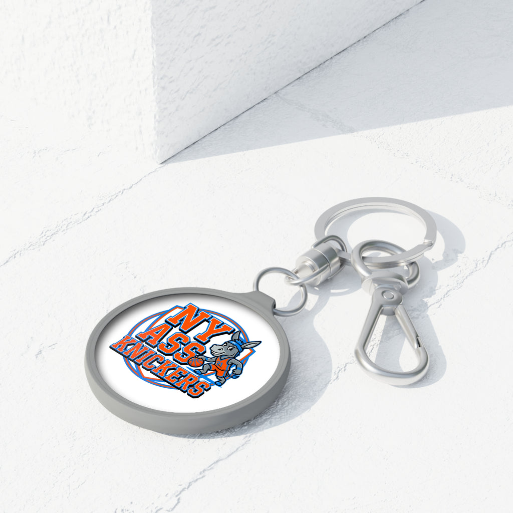 Keyring Tag — "NY Ass Knickers" Funny Sports Logo Keychain